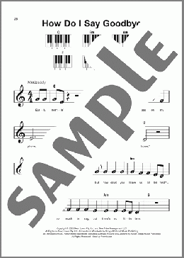 How Do I Say Goodbye(Dean Lewis) 楽譜 ピアノ（ソロ） ダウンロード