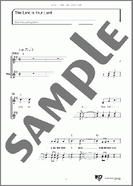 This Land Is Your Land(ウディ・ガスリー) 楽譜 メロディ ダウンロード
