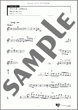 ビリーズ・バウンス Tenor(Charlie Parker) 楽譜 テナーサックス（ソロ） ダウンロード