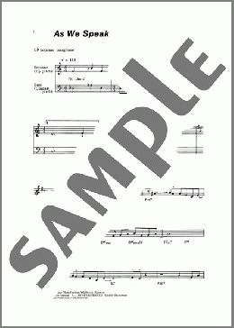 As We Speak(David Sanborn) 楽譜 ソプラノサックス（ソロ） ダウンロード