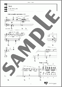月の光(C. A. Debussy) 楽譜 ピアノ（ソロ） 中～上級 ダウンロード