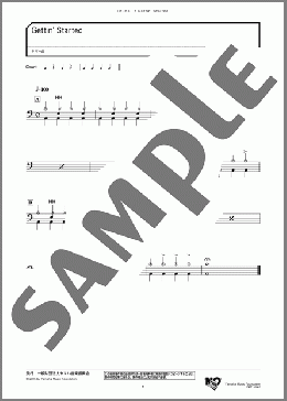 Gettin' Started(ヤマハ曲) 楽譜 ドラム ダウンロード