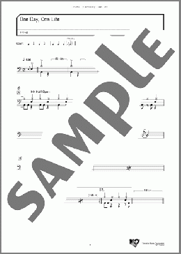 One Day, One Life(ヤマハ曲) 楽譜 ドラム ダウンロード