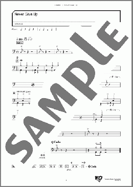 Never Give Up(YAMAHA曲) 楽譜 ドラム ダウンロード