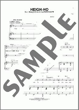 Heigh-Ho (from Snow White) (2025)(Frank Churchill) 楽譜 ピアノ & ボーカル ダウンロード