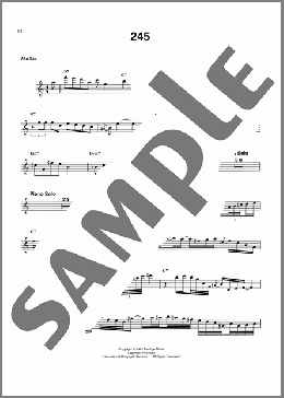 245(Eric Dolphy) 楽譜 アルトサックス（ソロ） ダウンロード