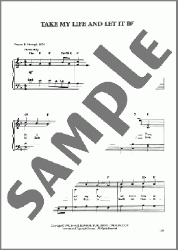 Take My Life And Let It Be(Frances R. Havergal/George Kingsley/Louis J.F. Herold) 楽譜 ピアノ（ソロ） ダウンロード