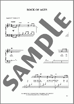 Rock Of Ages(Thomas Hastings/Augustus M. Toplady/V.1,2,4 Thomas Cotterill) 楽譜 ピアノ（ソロ） ダウンロード