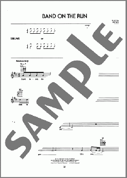 Band On The Run(Paul McCartney and Wings) 楽譜 メロディ ダウンロード