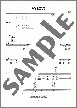 My Love(Paul McCartney & Wings) 楽譜 メロディ ダウンロード
