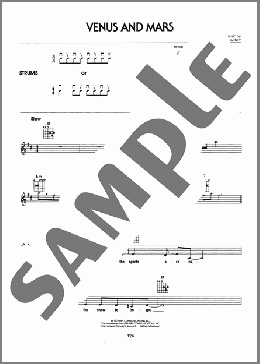 Venus And Mars(Paul McCartney) 楽譜 メロディ ダウンロード
