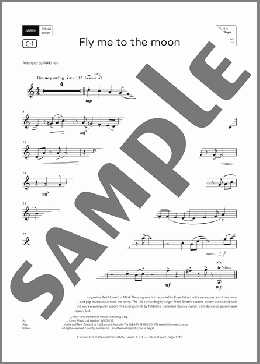 Fly me to the moon (Grade 3, list C1, from the ABRSM Clarinet Syllabus from 2026)(Bart Howard) 楽譜 クラリネット ダウンロード