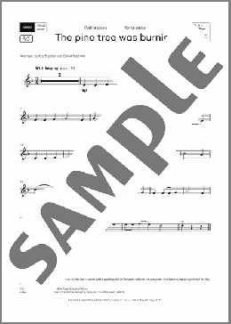 The pine tree was burning (Grade 2, list B2, from the ABRSM Clarinet Syllabus from 2026)(Trad. Ukrainian) 楽譜 クラリネット ダウンロード