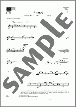 Minuet (Grade 3, list A1, from the ABRSM Clarinet Syllabus from 2026)(Luigi Boccherini) 楽譜 クラリネット ダウンロード
