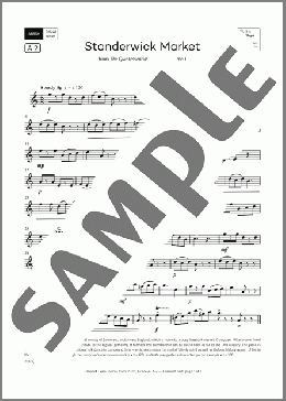 Standerwick Market (Grade 4, list A2, from the ABRSM Clarinet Syllabus from 2026)(Mike Mower) 楽譜 クラリネット ダウンロード