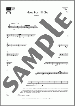 How Far I'll Go (Grade 2, list C1, from the ABRSM Clarinet Syllabus from 2026)(Lin-Manuel Miranda) 楽譜 クラリネット ダウンロード