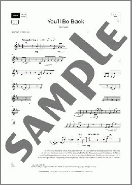 You'll Be Back (Grade 3, list C2, from the ABRSM Clarinet Syllabus from 2026)(Lin-Manuel Miranda) 楽譜 クラリネット ダウンロード