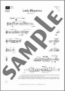Lady Elegance (Grade 4, list B2, from the ABRSM Clarinet Syllabus from 2026)(Nicholas Cox/Roger Purcell) 楽譜 クラリネット ダウンロード