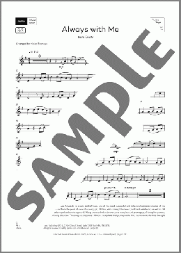 Always with Me (Grade 4, list B3, from the ABRSM Clarinet Syllabus from 2026)(Youmi Kimura/Wakako Kaku) 楽譜 クラリネット ダウンロード