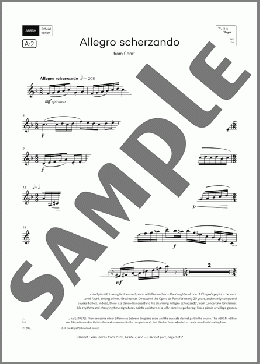 Allegro scherzando (Grade 7, list A2, from the ABRSM Clarinet Syllabus from 2026)(Gabriel Grovlez) 楽譜 クラリネット ダウンロード