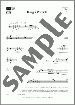 King's Parade (Grade 6, list C1, from the ABRSM Clarinet Syllabus from 2026)(Paul Harris) 楽譜 クラリネット ダウンロード