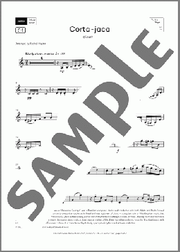 Corta-jaca (Grade 5, list C1, from the ABRSM Clarinet Syllabus from 2026)(Chiquinha Gonzaga) 楽譜 クラリネット ダウンロード