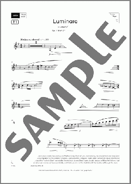 Luminare (Grade 6, list B1, from the ABRSM Clarinet Syllabus from 2026)(Rob Hall) 楽譜 クラリネット ダウンロード