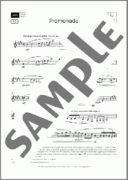 Promenade (Grade 7, list B2, from the ABRSM Clarinet Syllabus from 2026)(Marc Delmas) 楽譜 クラリネット ダウンロード