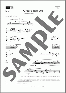 Allegro risoluto (Grade 7, list A3, from the ABRSM Clarinet Syllabus from 2026)(Giuseppi Tartini) 楽譜 クラリネット ダウンロード