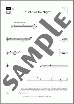 Fountains by Night (Grade 1, list A3, from the ABRSM Flute Syllabus from 2026)(Althea Talbot-Howard) 楽譜 フルート ダウンロード