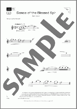 Dance of the Blessed Spirits (Grade 3, list B3, from the ABRSM Flute Syllabus from 2026)(Christoph Gluck) 楽譜 フルート ダウンロード