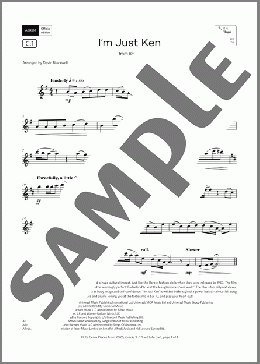 I'm Just Ken (Grade 3, list C1, from the ABRSM Flute Syllabus from 2026)(Mark Ronson/Andrew Wyatt) 楽譜 フルート ダウンロード