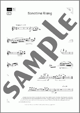 Sonatina Riang (Grade 5, list A2, from the ABRSM Flute Syllabus from 2026)(Su Lian Tan) 楽譜 フルート ダウンロード