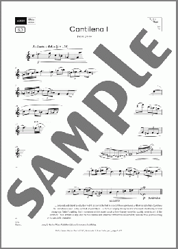 Cantilena I (Grade 6, list B3, from the ABRSM Flute Syllabus from 2026)(Fredrik Sixten) 楽譜 フルート ダウンロード