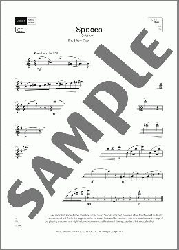 Spaces (Grade 5, list C3, from the ABRSM Flute Syllabus from 2026)(Cecilia McDowall) 楽譜 フルート ダウンロード