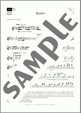Spain (Grade 7, list C2, from the ABRSM Flute Syllabus from 2026)(Chick Corea) 楽譜 フルート ダウンロード