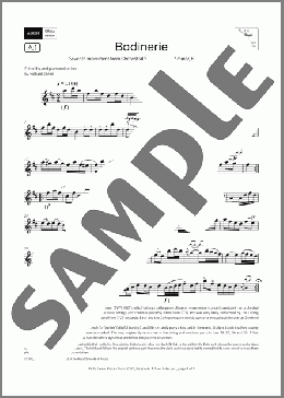 Badinerie (Grade 6, list A1, from the ABRSM Flute Syllabus from 2026)(Johann Sebastian Bach) 楽譜 フルート ダウンロード