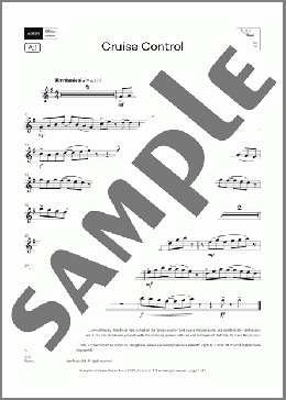 Cruise Control (Grade 2, list A1, from the ABRSM Saxophone Syllabus from 2026)(Anthony Cliff) 楽譜 ソプラノサックス（ソロ） ダウンロード