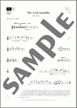 Voi che sapete (Grade 2, list B1, from the ABRSM Saxophone Syllabus from 2026)(Wolfgang Amadeus Mozart) 楽譜 ソプラノサックス（ソロ） ダウンロード