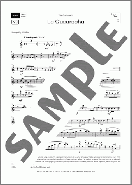 La Cucaracha (Grade 4, list A3, from the ABRSM Saxophone Syllabus from 2026)(Trad. Mexican) 楽譜 ソプラノサックス（ソロ） ダウンロード