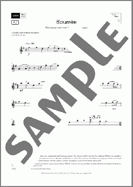 Bourree (Grade 2, list A1, from the ABRSM Flute Syllabus from 2026)(Anne Danican Philidor) 楽譜 フルート ダウンロード