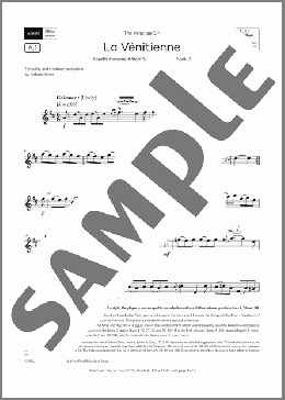 La Venitienne (Grade 4, list A1, from the ABRSM Flute Syllabus from 2026)(Louis de Caix d'Hervelois) 楽譜 フルート ダウンロード