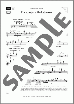 Fantazja z Kalatowek (Grade 5, list C2, from the ABRSM Flute Syllabus from 2026)(Katarzyna Krajka) 楽譜 フルート ダウンロード