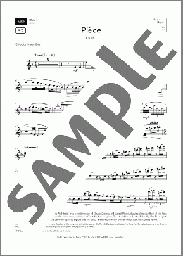 Piece (Grade 7, list B2, from the ABRSM Flute Syllabus from 2026)(M?lanie Helene Bonis) 楽譜 フルート ダウンロード