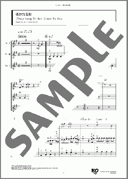 遙かなる影(Burt Bacharach) 楽譜 アンサンブル（フルスコア） ダウンロード