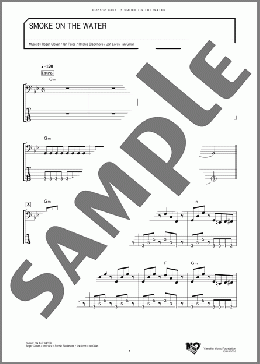 SMOKE ON THE WATER(ディープ・パープル) 楽譜 ベース ダウンロード