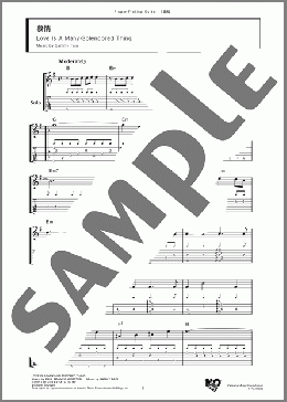 慕情(Sammy Fain) 楽譜 ギター（ソロ） ダウンロード