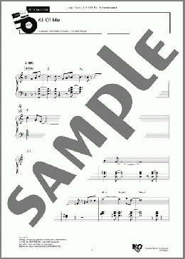 All Of Me(Seymour Simons/Gerald Marks) 楽譜 その他 中級 ダウンロード