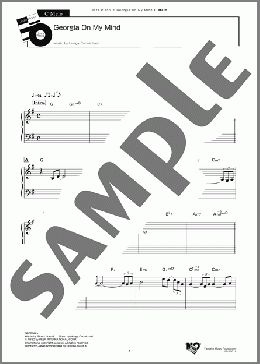 Georgia On My Mind(Hoagy Carmichael) 楽譜 その他 中～上級 ダウンロード