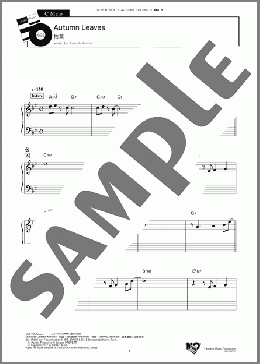 Autumn Leaves(Joseph Kosma) 楽譜 その他 中級 ダウンロード